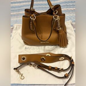 Michael Kors Convertible Crossbody Bag with Gold Accents